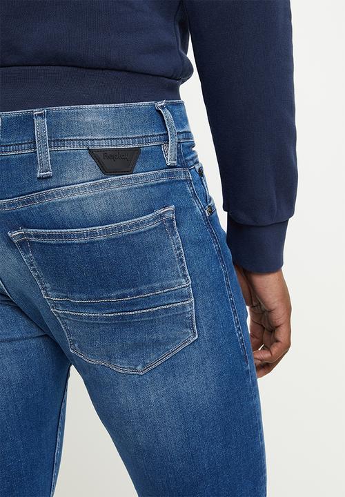 Replay - Titanium skinny jeans - mid blue