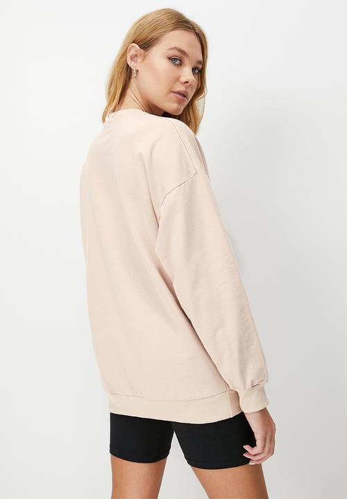 Blake - Oversize crew sweat - mocha
