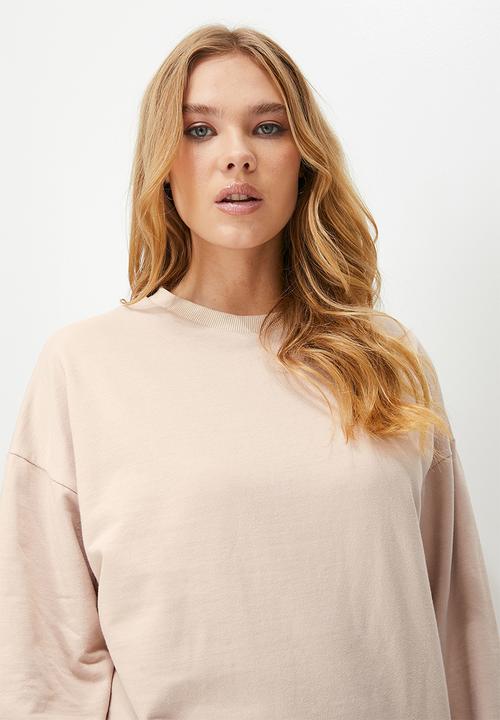 Blake - Oversize crew sweat - mocha