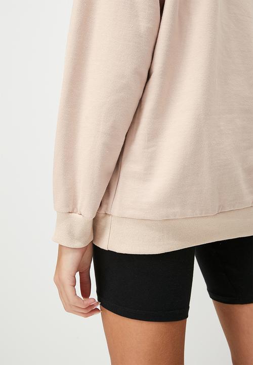 Blake - Oversize crew sweat - mocha