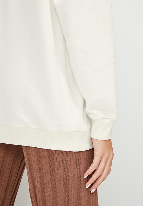 Blake - Oversized crew sweat - white