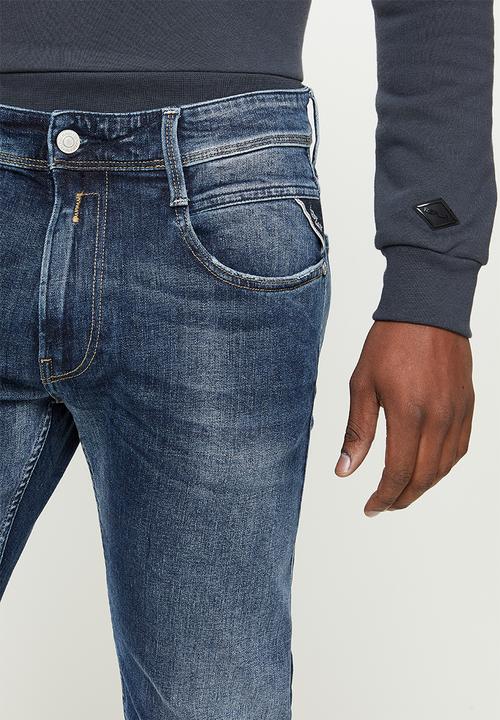 Replay - Slim fit jeans - mid blue 