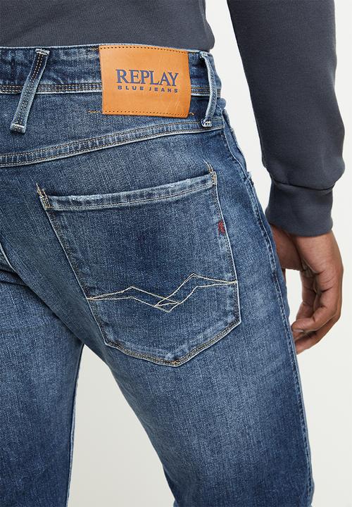 Replay - Slim fit jeans - mid blue 