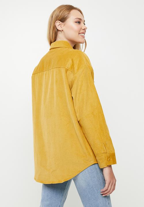 Cotton On - The lightweight cord shacket - champagne sparkle
