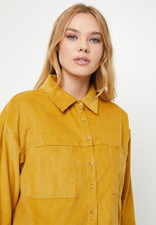 Cotton On - The lightweight cord shacket - champagne sparkle