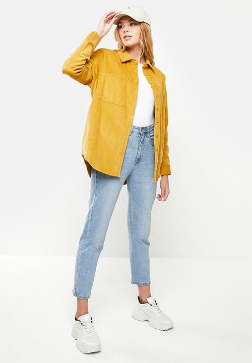 Cotton On - The lightweight cord shacket - champagne sparkle