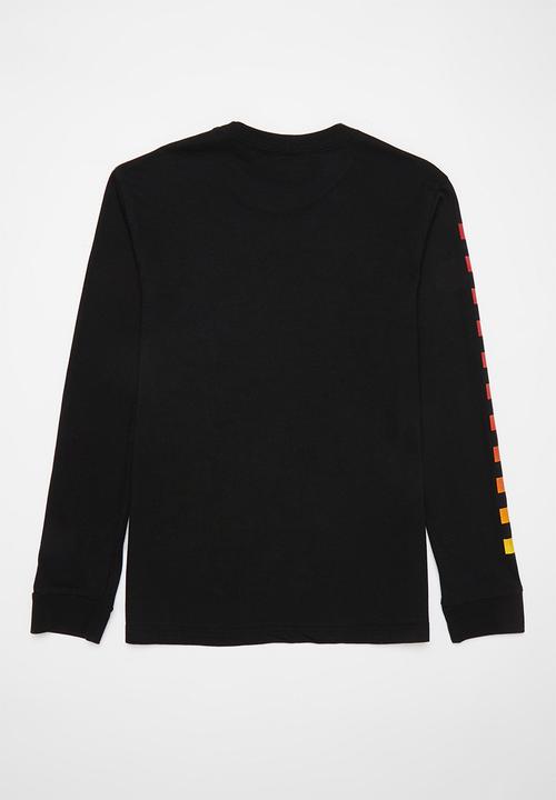 Vans - Vans flame long sleeve boys - black