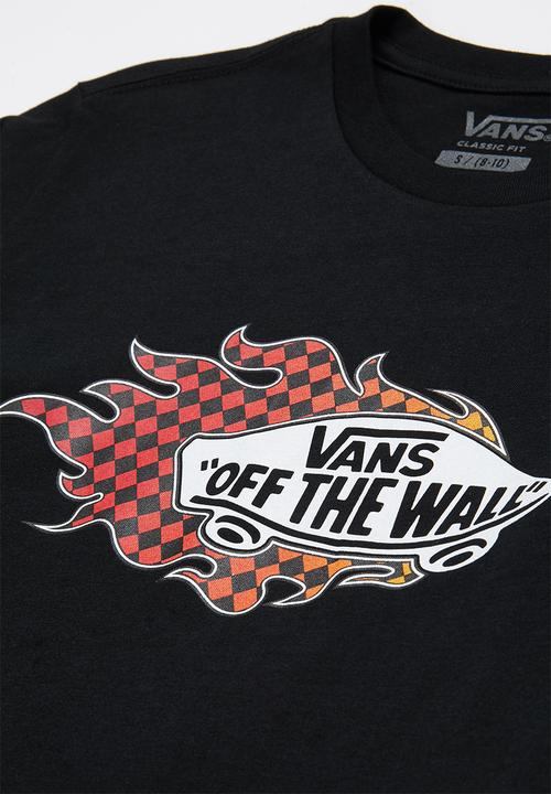 Vans - Vans flame long sleeve boys - black