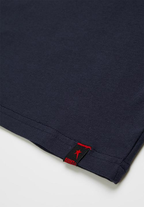 SOVIET - B decker boys long sleeve logo tee - navy