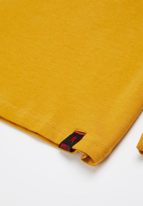SOVIET - B decker boys long sleeve logo tee - mustard