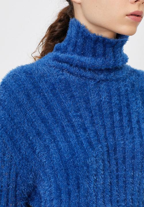 Koton - Turtle neck knitted jumper - blue