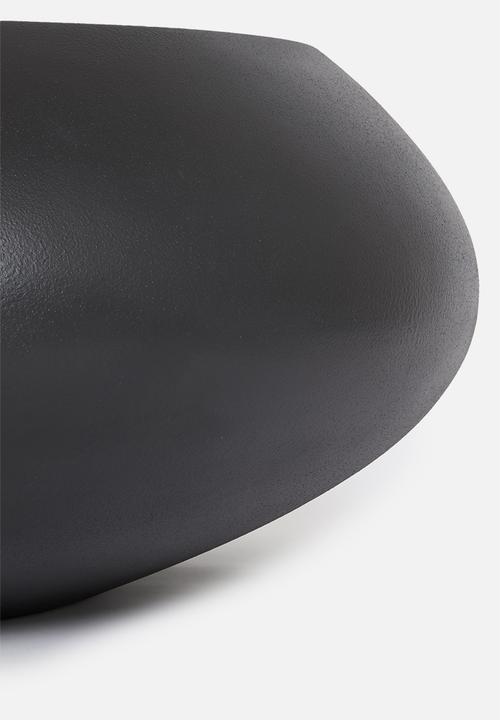Sixth Floor - Cobble outdoor coffee table - black