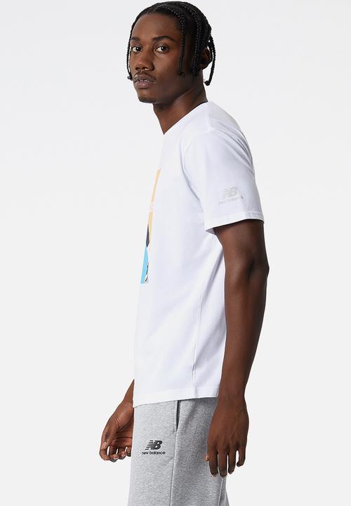 New Balance  - NB Essentials Celebrate Run Tee - White