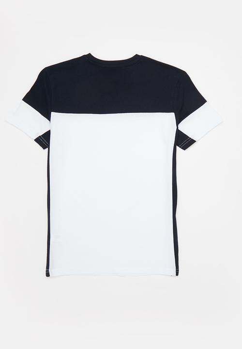 POLO - Boys colour blocked short sleeve tee - navy