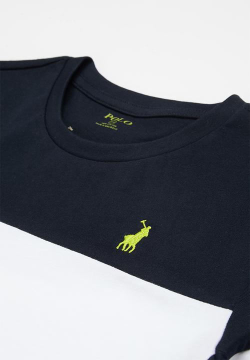 POLO - Boys colour blocked short sleeve tee - navy