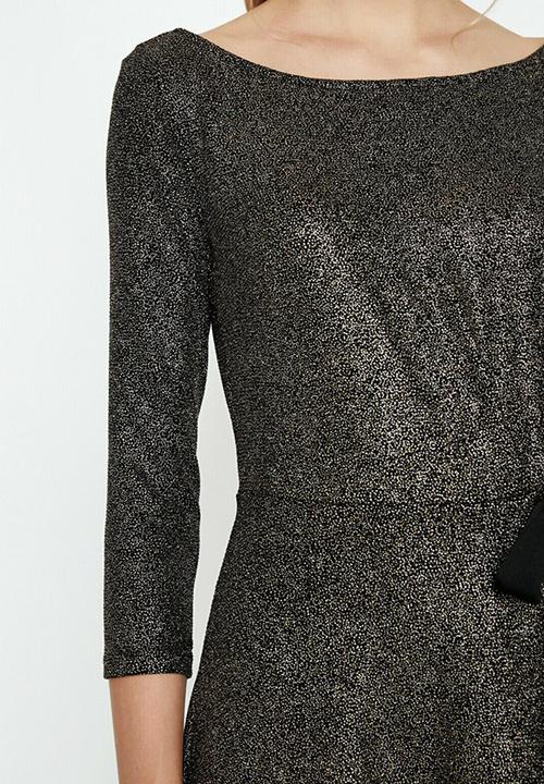 Koton - Crew neck mini dress - black