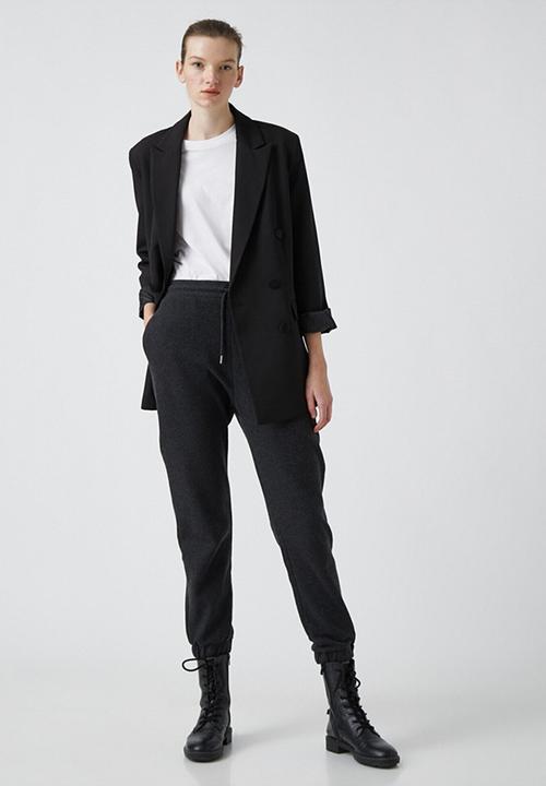 Koton - Cotton sweatpants - anthracite