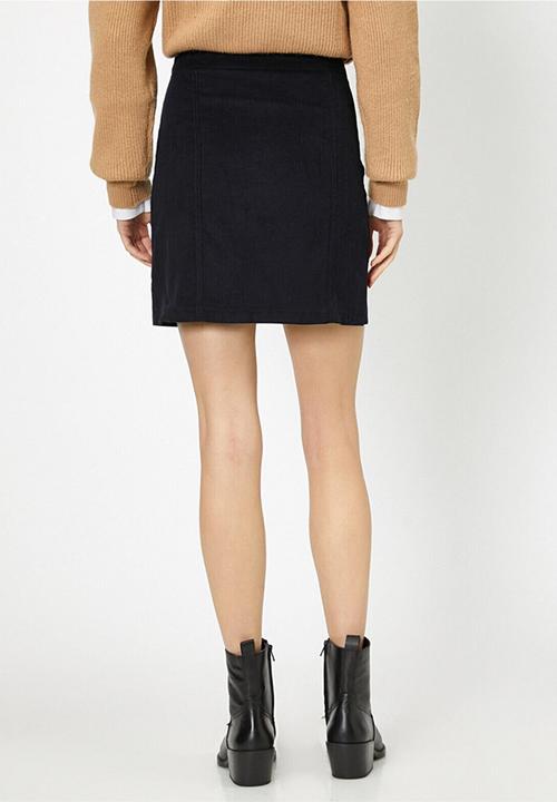 Koton - Medium rise mini skirt - navy