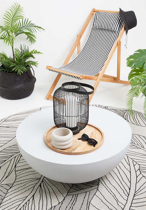 Sixth Floor - Holden outdoor coffee round table - cement