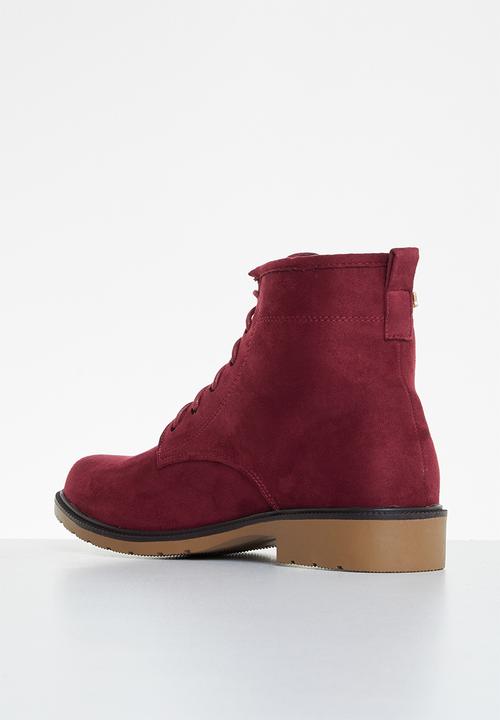 Butterfly Feet - Sussex 1 lace up ankle boot - burgundy