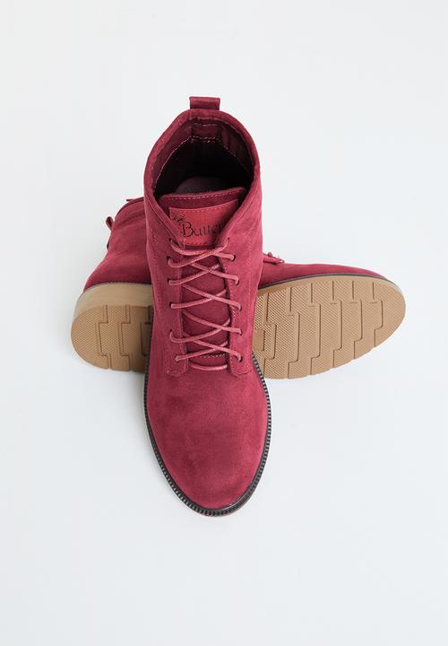 Butterfly Feet - Sussex 1 lace up ankle boot - burgundy
