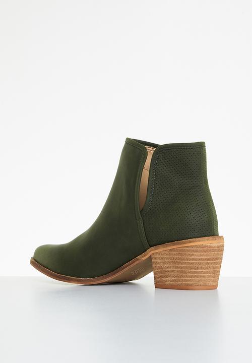Miss Black - Cooper1 ankle boot - olive