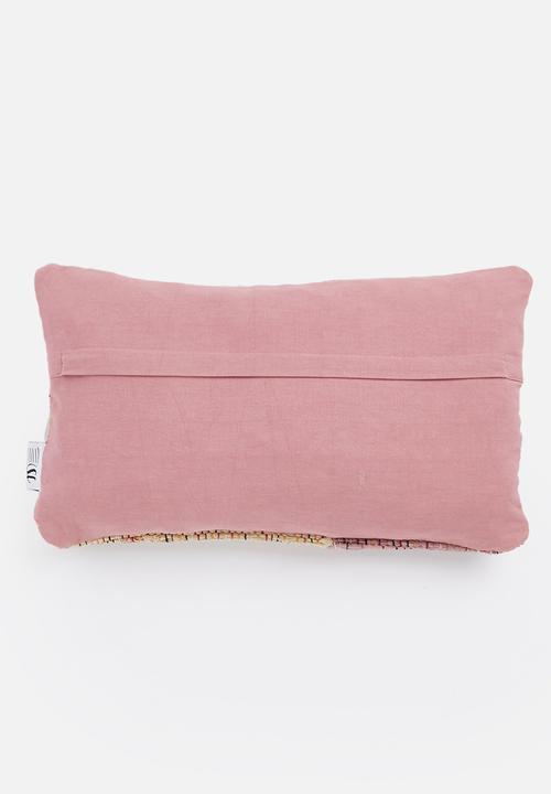 Sixth Floor - Okra chindi cushion cover - multi