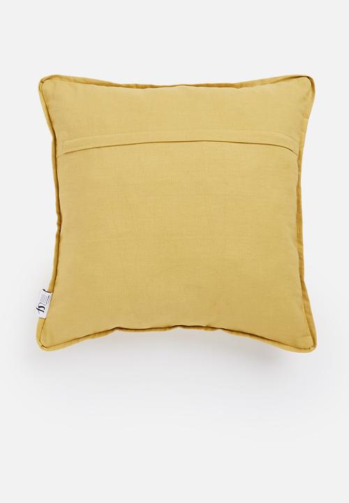 Sixth Floor - Pascal cushion cover - mustard