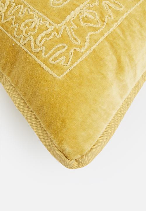 Sixth Floor - Pascal cushion cover - mustard