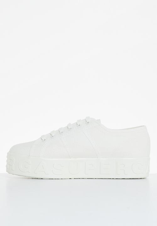 SUPERGA - 2790 shiny 3d lettering - 901 white