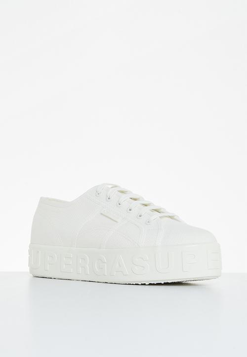 SUPERGA - 2790 shiny 3d lettering - 901 white