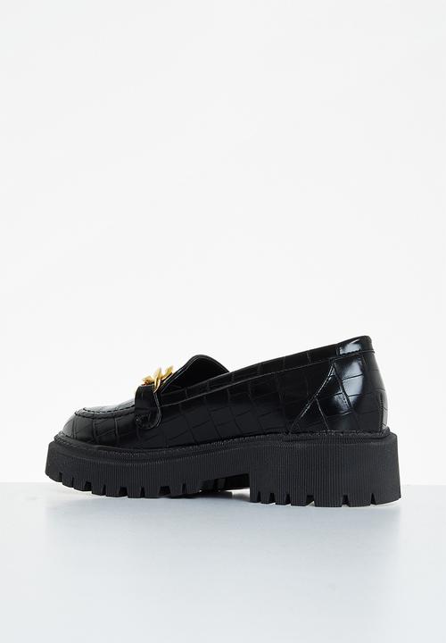 Madison® - Margoret chunky chain loafer - black