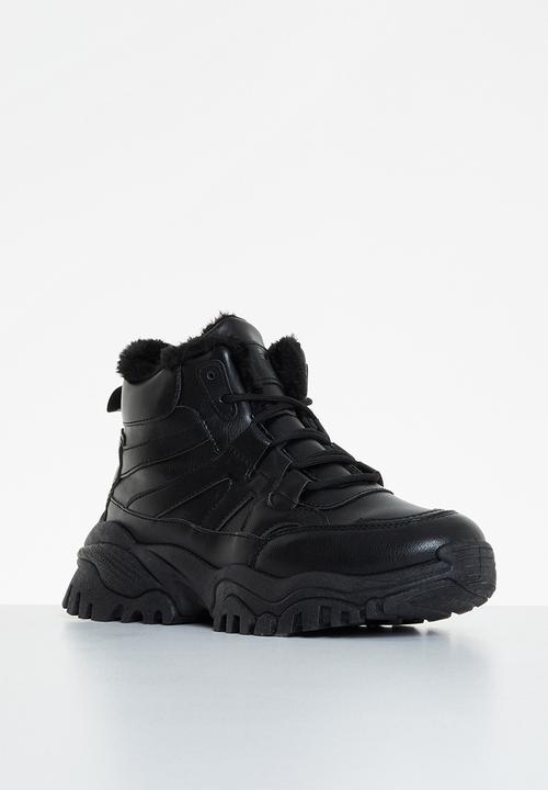 Tom Tom - Chunky hiking boot - black