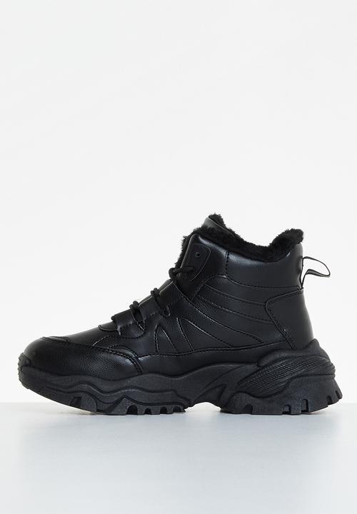Tom Tom - Chunky hiking boot - black