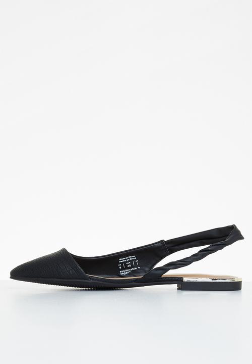 Call It Spring - Andie slingback - black