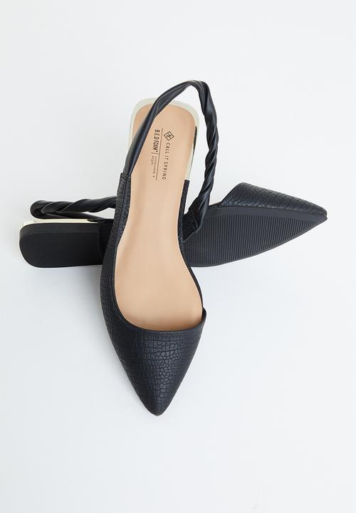 Call It Spring - Andie slingback - black