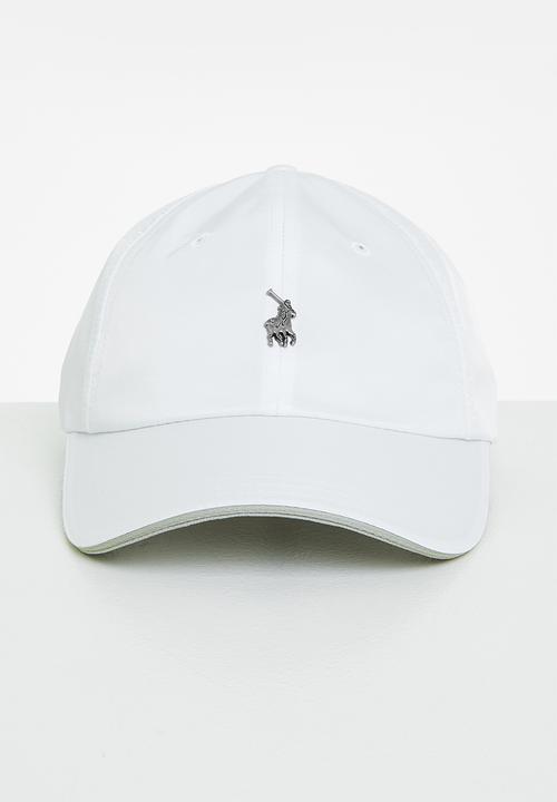 POLO - 6 panel metal peak - white