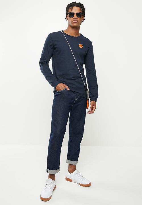 Holmes Bro's - Circle h long sleeve t - navy blazer