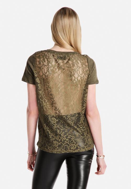 Vero Moda - Visa Vlakta Lace Back Tee