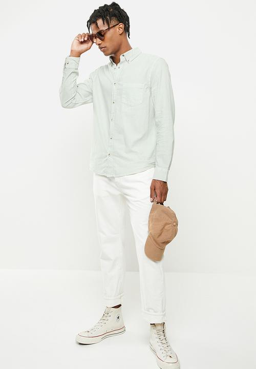 Cotton On - Mayfair long sleeve shirt - vintage cool mint