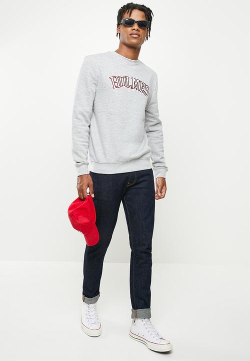 Holmes Bro's - College sweat - heather grey