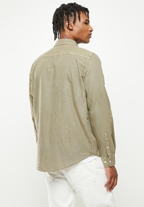 Cotton On - Mayfair long sleeve shirt - vintage khaki