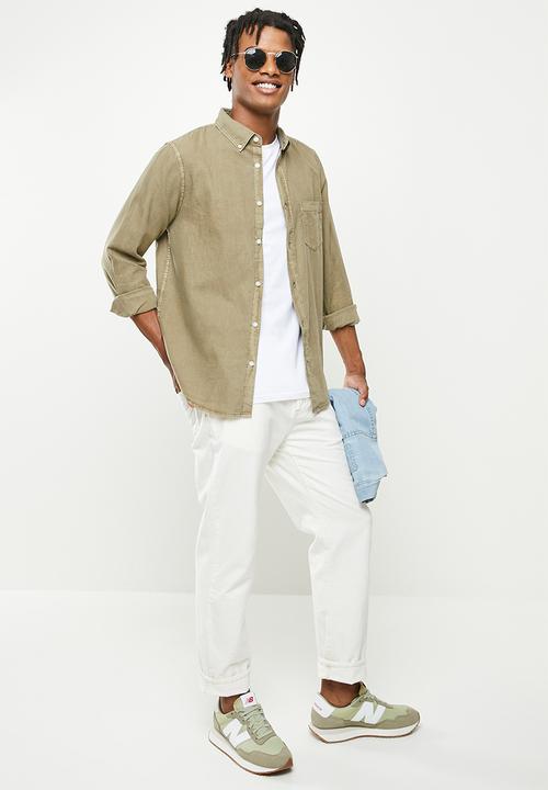 Cotton On - Mayfair long sleeve shirt - vintage khaki