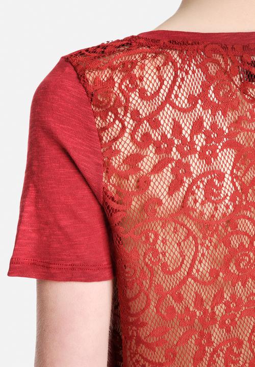 Vero Moda - Visa Vlakta Lace Back Tee