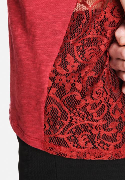 Vero Moda - Visa Vlakta Lace Back Tee