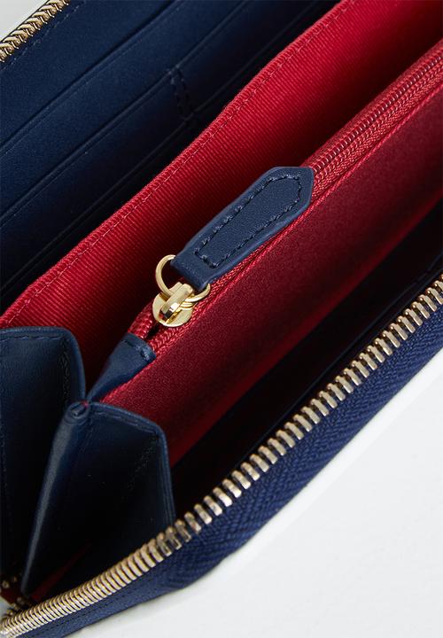 POLO - Resort zip around purse - navy