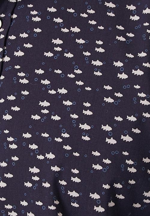 Koton - James patterned long sleeve shirt - blue-figured