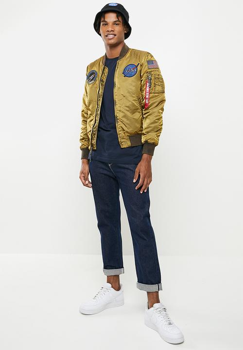 Alpha Industries - Ma-1 vf nasa battlewash - green & orange