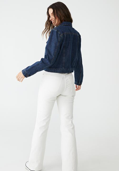 Cotton On - Girlfriend denim jacket - cape blue