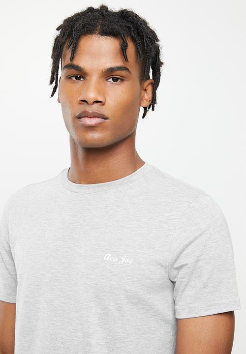 Aca Joe - Urban high square logo  tee - grey